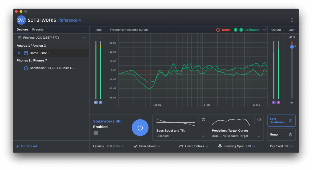 Sonarworks Reference 4 キャリブレーション