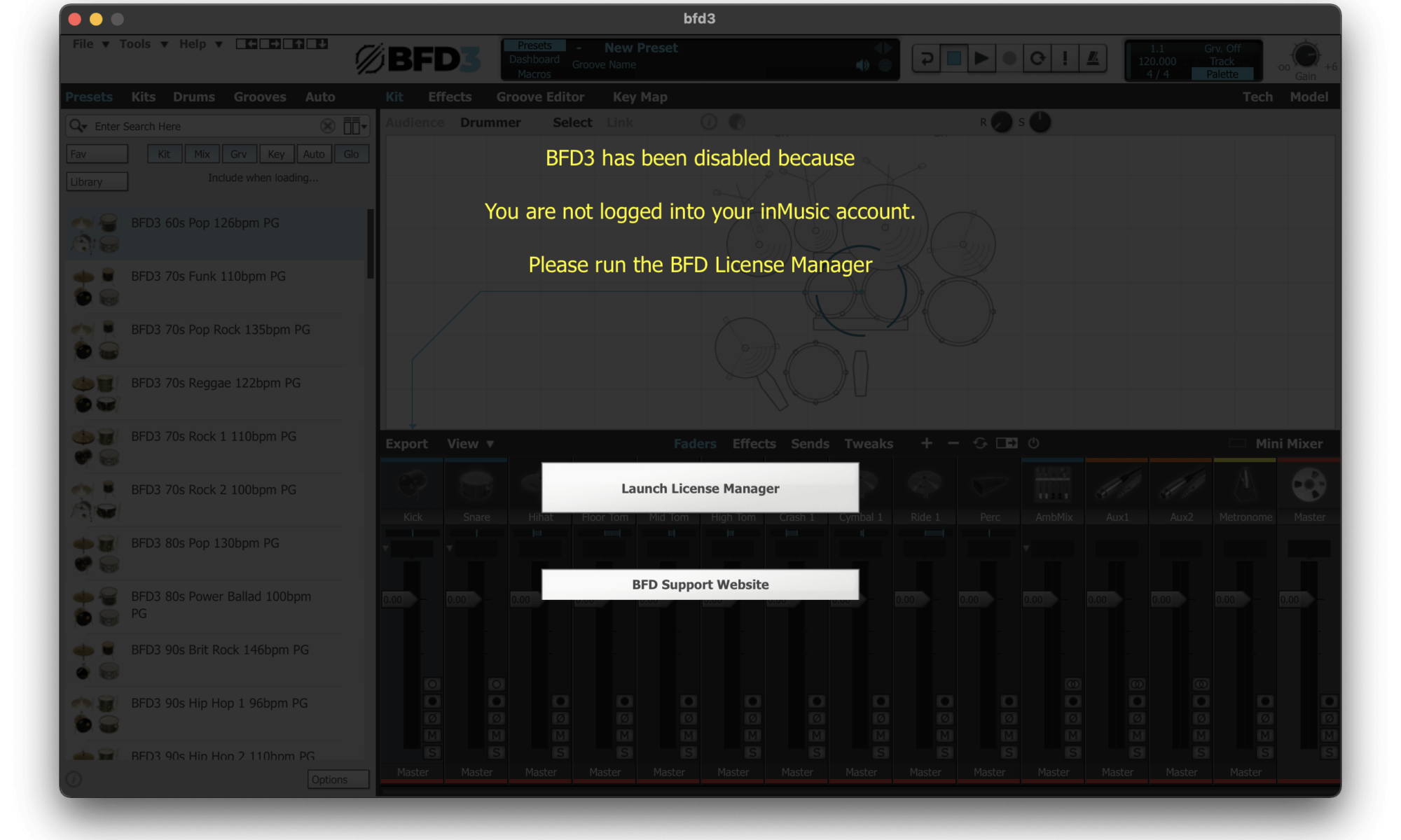 BFD3 License Manager Error